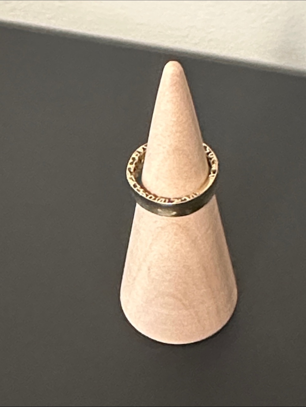 14k Italian Yellow Gold Filigree Band Ring